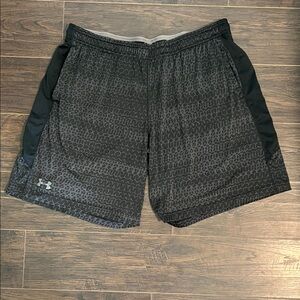 Under Armour Black Patterned Men's Athletic Shorts